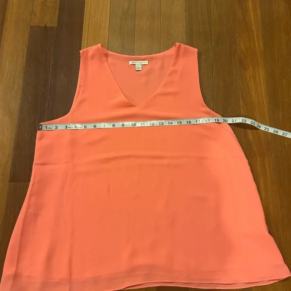 Cato Coral Sleeveless V-Neck Tank Top - Picture 4 of 6
